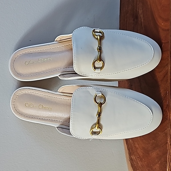 Cici-cherry cream and gold mules - Picture 6 of 9